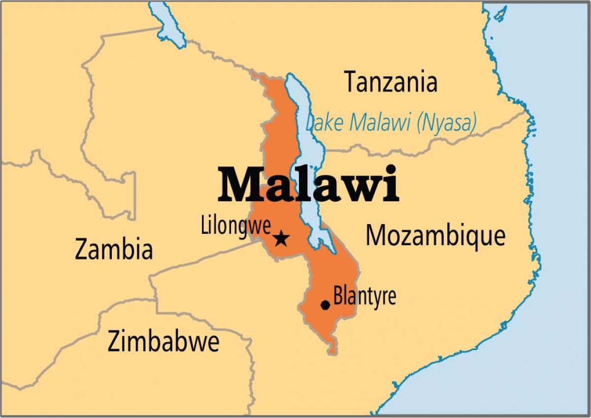 mapa de lilongwe (Malawi