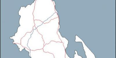 Mapa do Malawi contorno do mapa